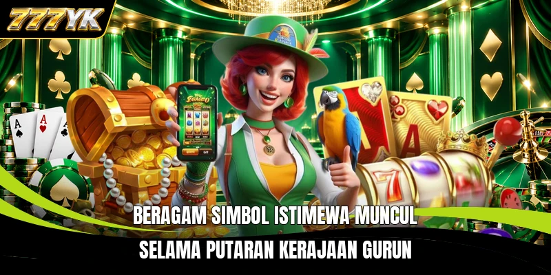 Beragam simbol istimewa muncul selama putaran kerajaan gurun