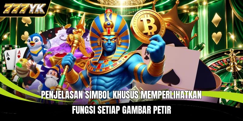 Penjelasan simbol khusus memperlihatkan fungsi setiap gambar petir